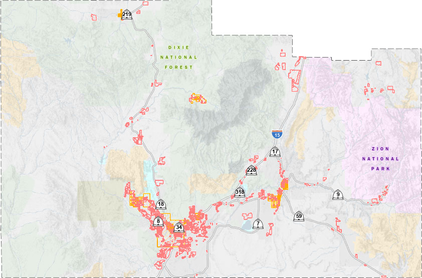 Washington County Utah Plat Maps Ownership Plat Map Interactive Map Thumbnail | Washington County Of Utah