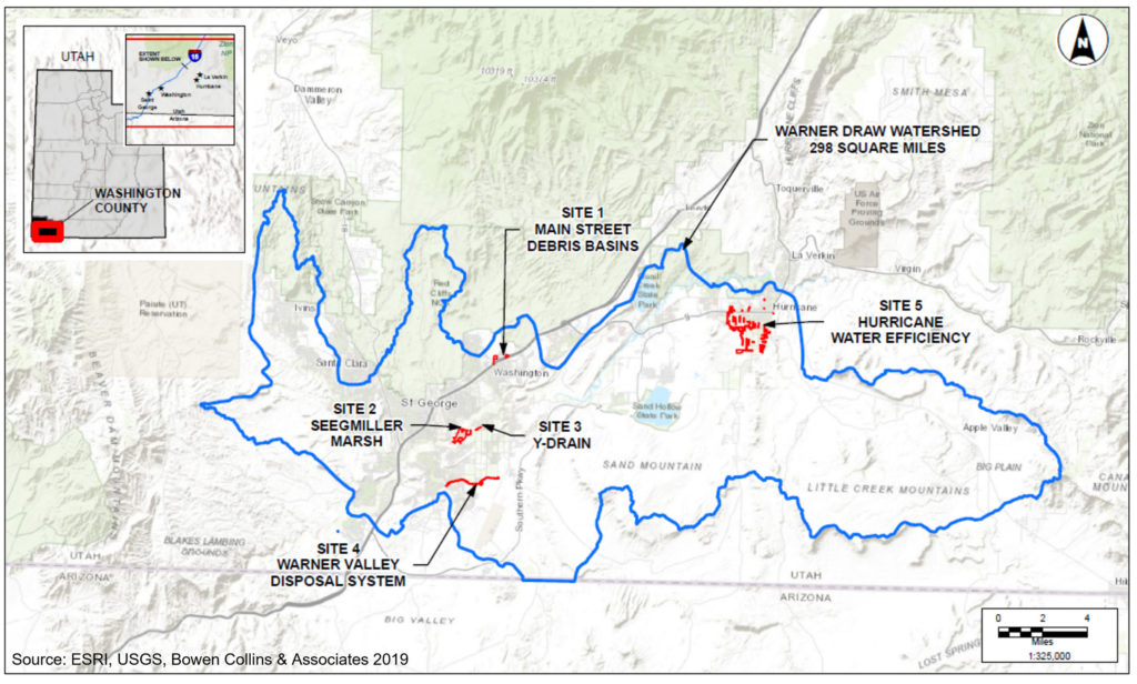 Map - Warner Draw Watershed and Flood Prevention