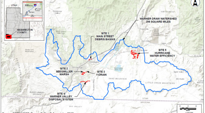 Map - Warner Draw Watershed and Flood Prevention