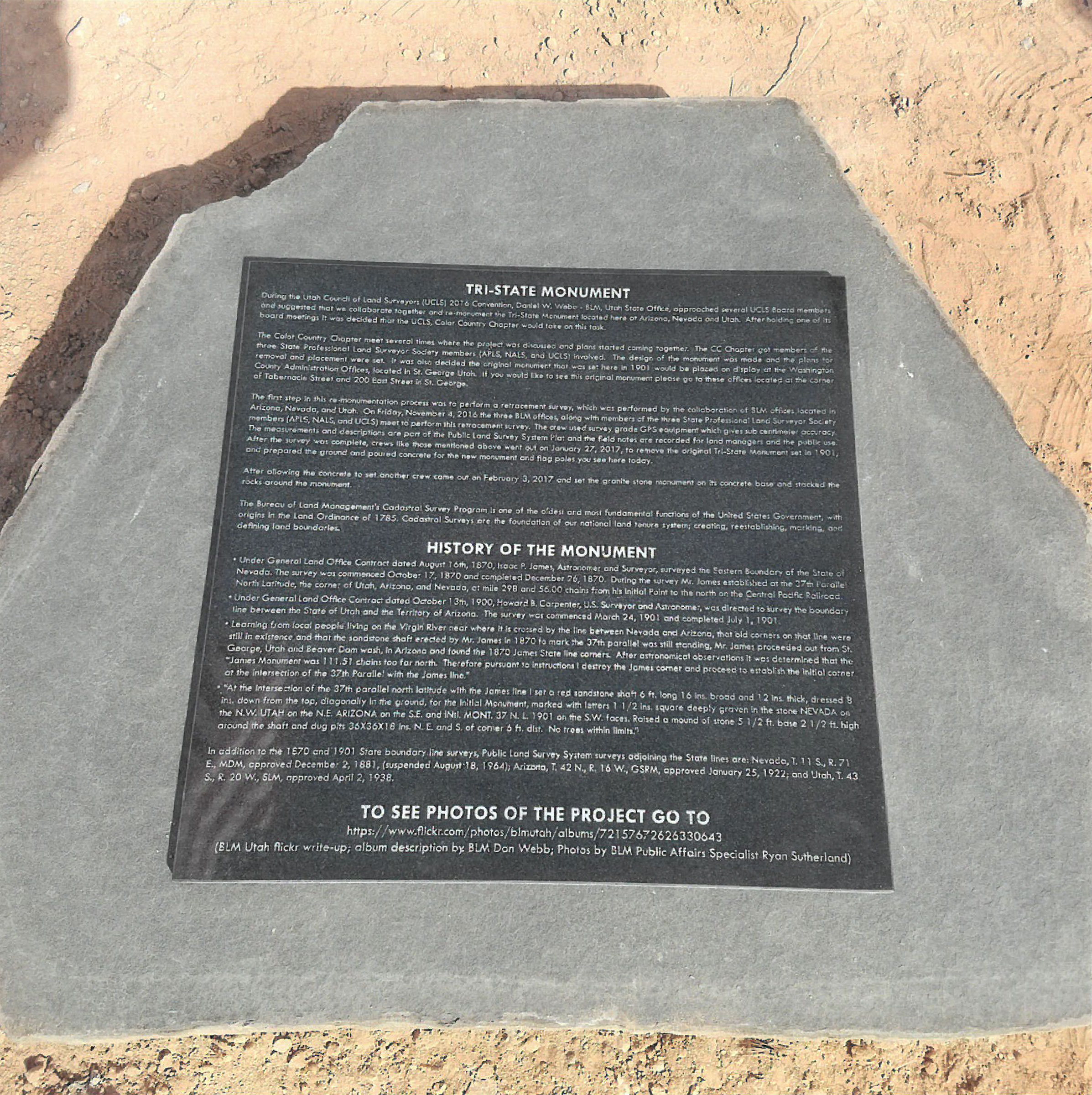 New Monument for Southwest Corner of Utah 03