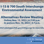 Alternatives Review Meeting for I-15 & 700 South Interchange Environmental Assessment