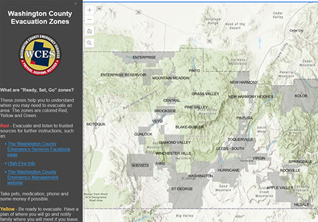 Washington County Evacuation Zones Interactive Map